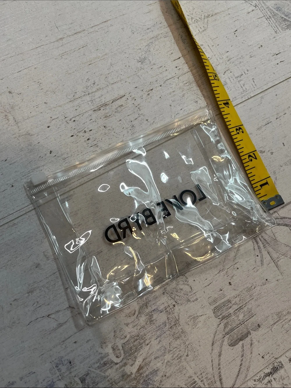 Love Byrd Clear Plastic Makeup Bag
